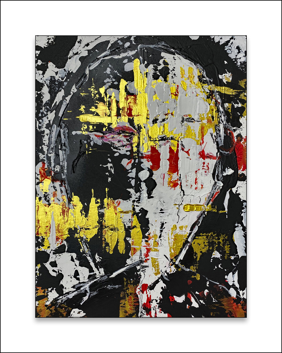 Mysterious Faces 9  -  Mit Passepartout 50 x 40 cm Rudi Eckerle