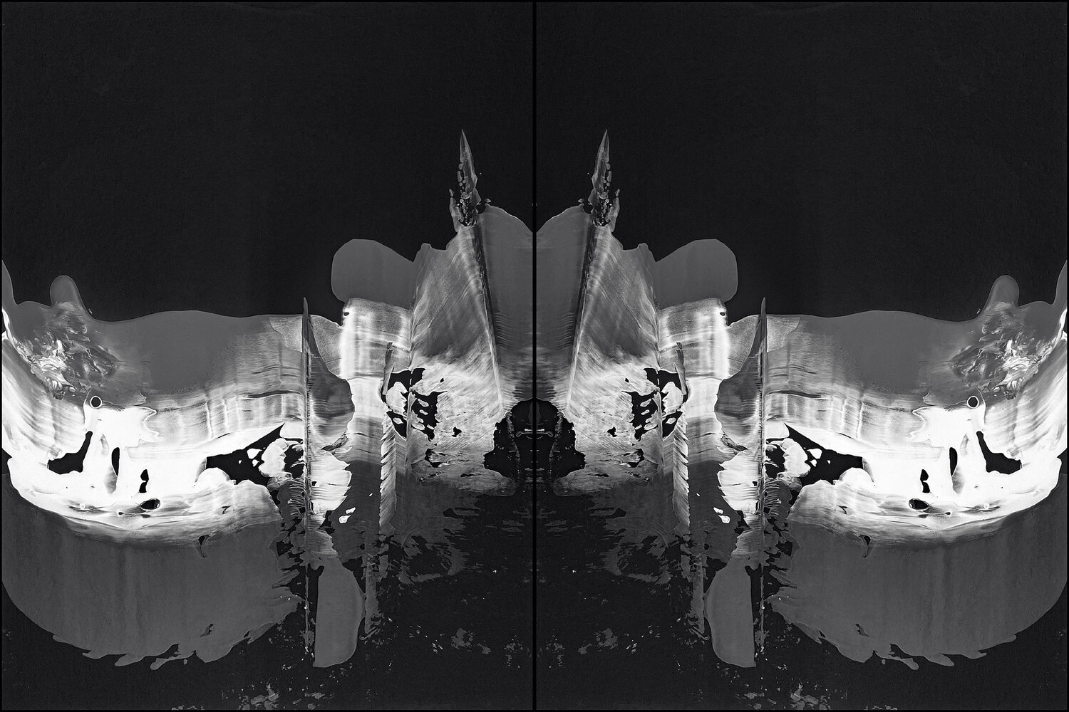 Gespiegelt 3 - Original Bild gespiegelt -  Als Druck auf Leinwand Rudi Eckerle Druck zu verkaufen