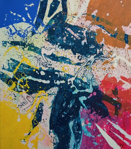 Fleur van Mirko Cavalli, Schilderij te koop op Singulart