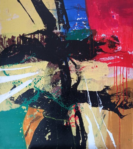 Moon. van Mirko Cavalli, Schilderij te koop op Singulart