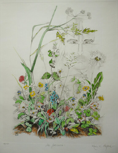 Die Gotteswiese by Karin Steffek-Moravia, Work on Paper for Sale on Singulart