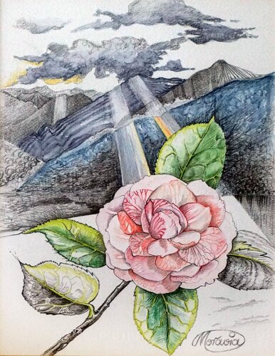 Letzte Sonnenstrahlen von Karin Steffek-Moravia, Werk auf Papier kaufen auf Singulart