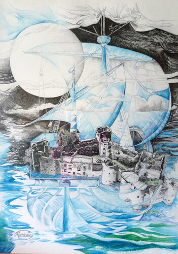 Vision by Karin Steffek-Moravia, Work on Paper for Sale on Singulart