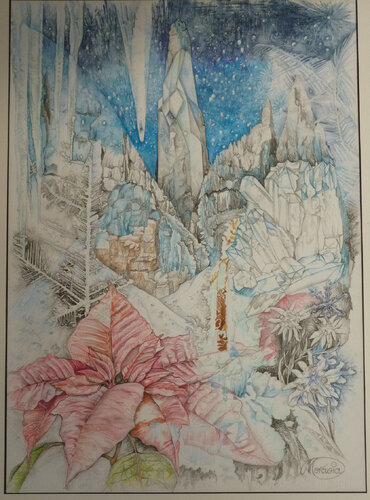 Schönheit von Sternen und Kristallen by Karin Steffek-Moravia, Work on Paper for Sale on Singulart