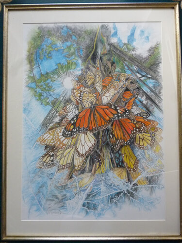 Der Schmetterlingsbaum par Karin Steffek-Moravia, Œuvre sur papier en vente sur Singulart