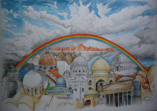 Kuppeln unterm Regenbogen Karin Steffek-Moravia