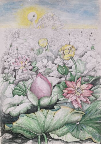 Undines Garten by Karin Steffek-Moravia, Work on Paper for Sale on Singulart