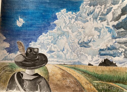 Gegen den Sturm de Karin Steffek-Moravia, Obra en papel a la venta en Singulart