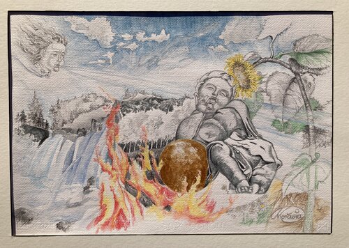 Was ist die Welt? by Karin Steffek-Moravia, 종이 for Sale on Singulart