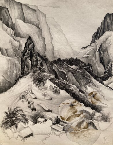 Das Hesperidental von Karin Steffek-Moravia, Werk auf Papier kaufen auf Singulart