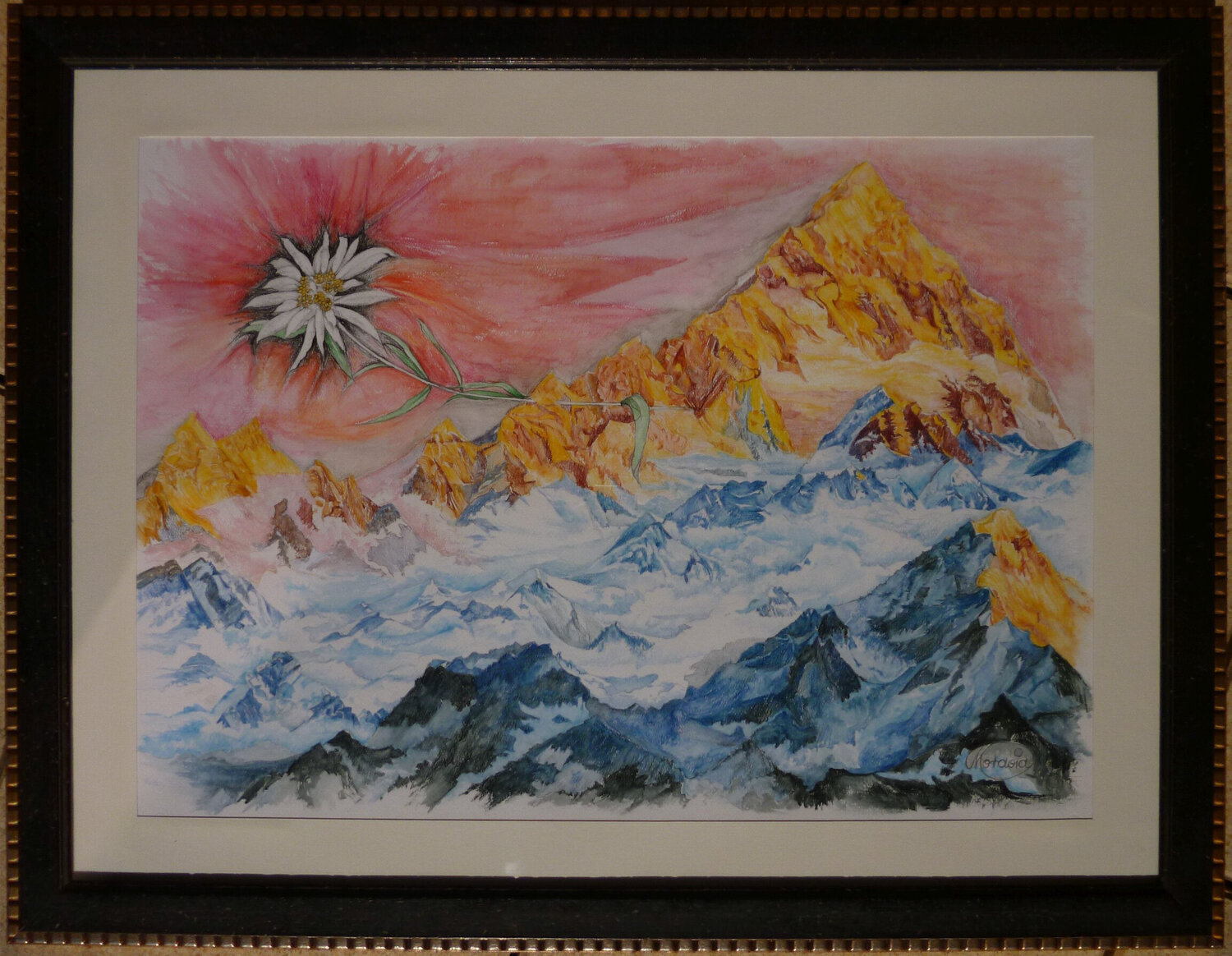 Die Lieblingsblume der Götter Karin Steffek-Moravia Werk auf Papier zu verkaufen