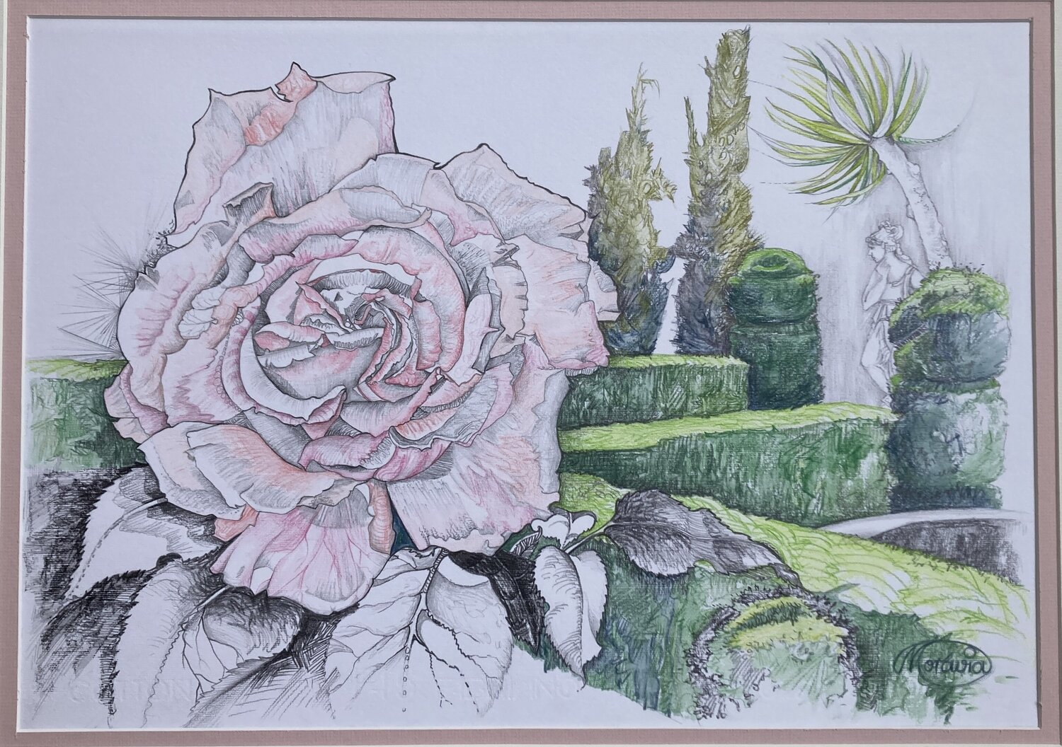La Regina del Parco Karin Steffek-Moravia Work on Paper for sale
