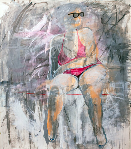 Red Bikini by Tracy Ostmann Haschke, Work on Paper for Sale on Singulart
