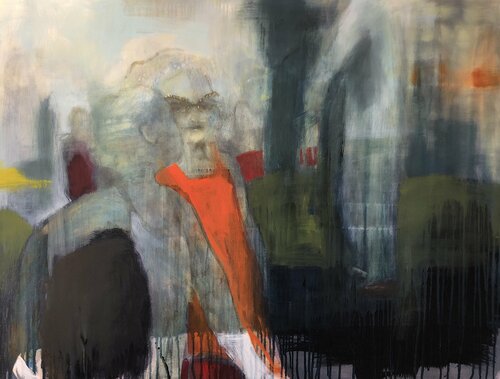 Hello Goodbye van Tracy Ostmann Haschke, Schilderij te koop op Singulart