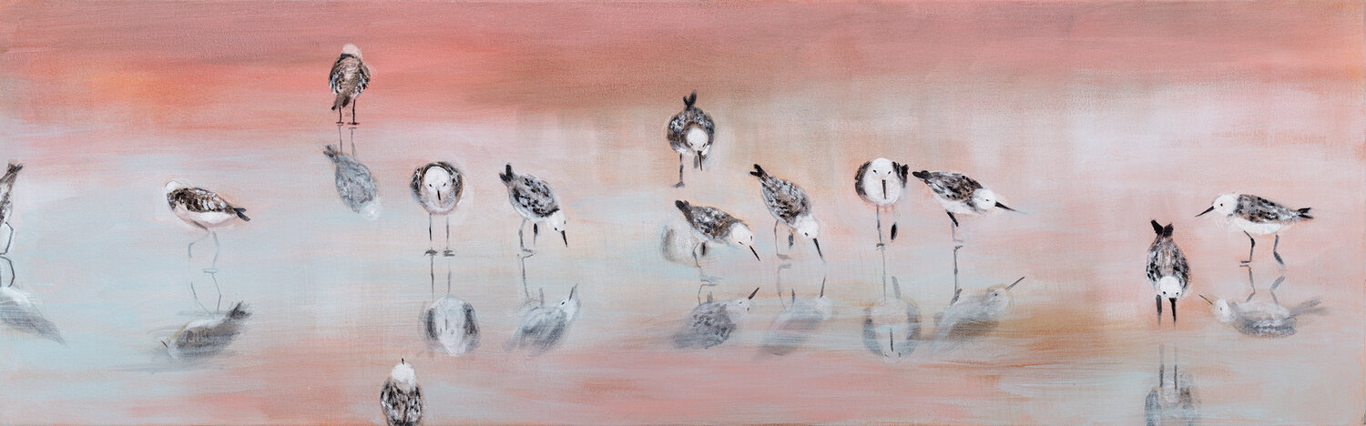 Sunset Sandpipers II Tracy Ostmann Haschke