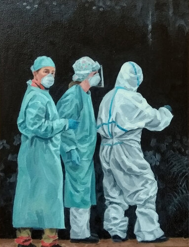 Searching In The Dark 2020 by Berna Gulbey, Painting for Sale on Singulart
