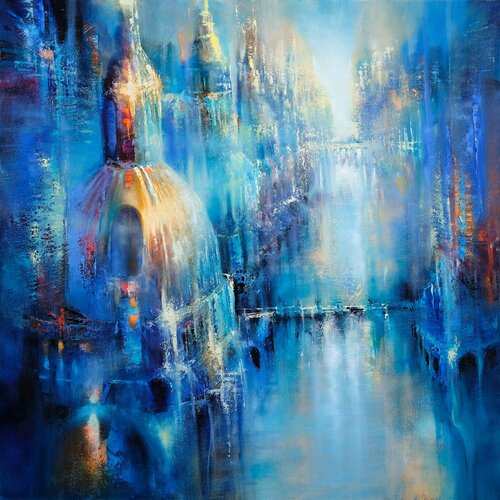Die alte Stadt di Annette Schmucker, Pittura in vendita su Singulart