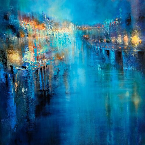 Lichterflut di Annette Schmucker, Pittura in vendita su Singulart