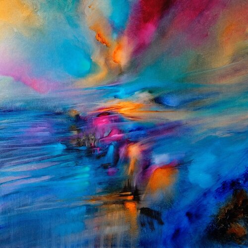 Die Sonne und der Wind di Annette Schmucker, Pittura in vendita su Singulart