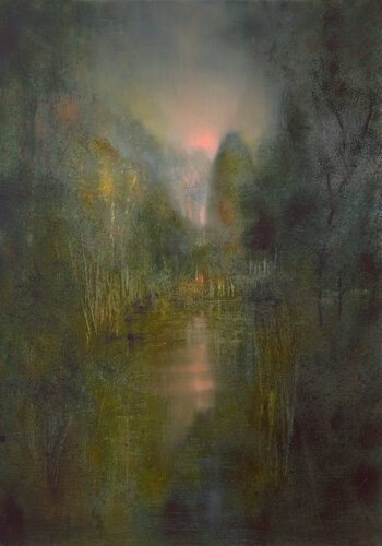 Das Geheimnis - the secret di Annette Schmucker, Pittura in vendita su Singulart