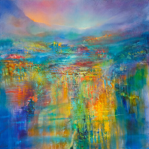 Unten am Fluss di Annette Schmucker, Pittura in vendita su Singulart