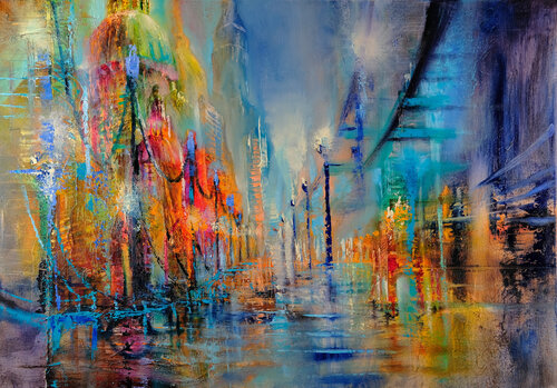 Die Reise - the journey di Annette Schmucker, Pittura in vendita su Singulart