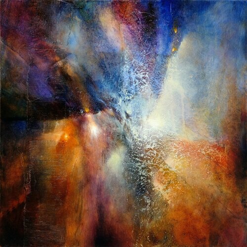 Komposition in blau und braun von Annette Schmucker, Malerei kaufen auf Singulart