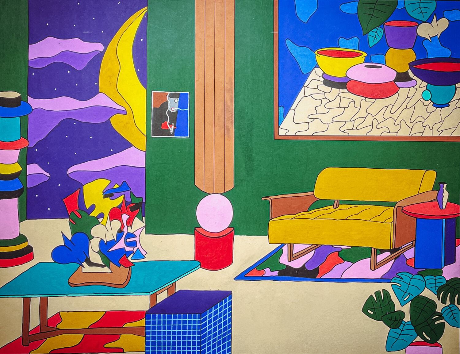 Loft In Space by Thomas Bringold (2022) Painting Acrylic, Graffiti on