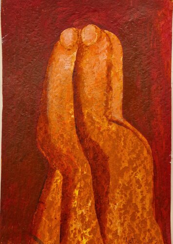 Red In Love by Bartolomeo Gatto, Work on Paper for Sale on Singulart