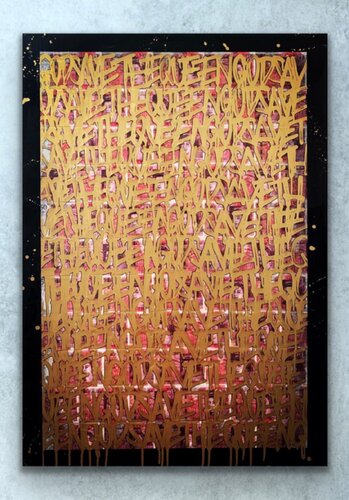 Gold save the queen di Mr.Popcorn, Pittura in vendita su Singulart