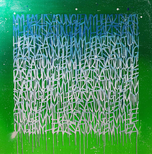 My head is a jungle van Mr.Popcorn, Schilderij te koop op Singulart