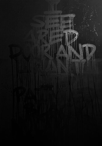 Paint it black van Mr.Popcorn, Schilderij te koop op Singulart