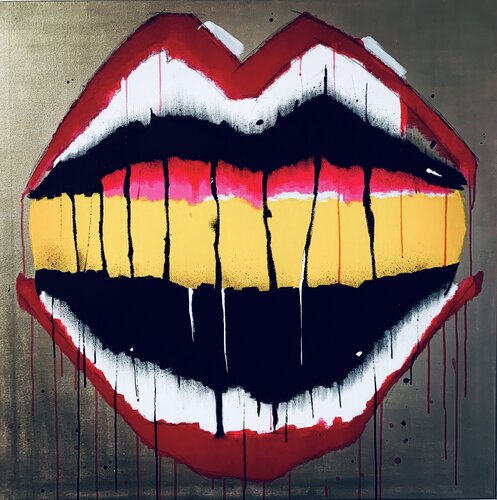 Poison lips van Mr.Popcorn, Schilderij te koop op Singulart