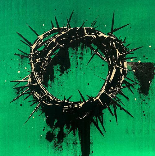 Emerald green by Mr.Popcorn, Painting for Sale on Singulart
