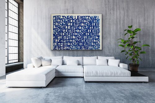 Feeling blue van Mr.Popcorn, Schilderij te koop op Singulart