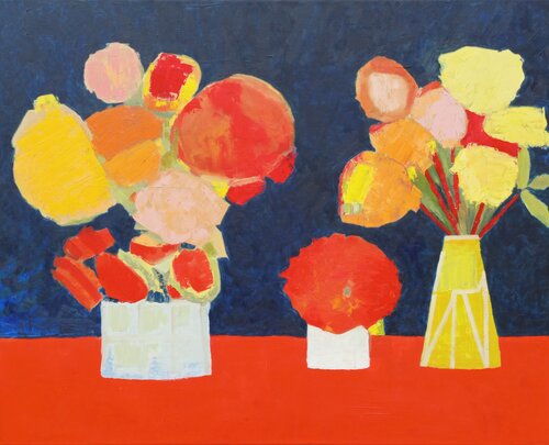 Deux vases de fleurs 2 von Beate Stadler, Malerei kaufen auf Singulart
