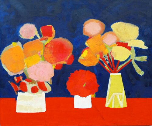 Deux vases de fleurs 3 by Beate Stadler, Painting for Sale on Singulart