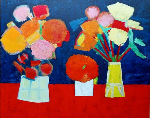 Deux vases de fleurs 8 von Beate Stadler, Malerei kaufen auf Singulart
