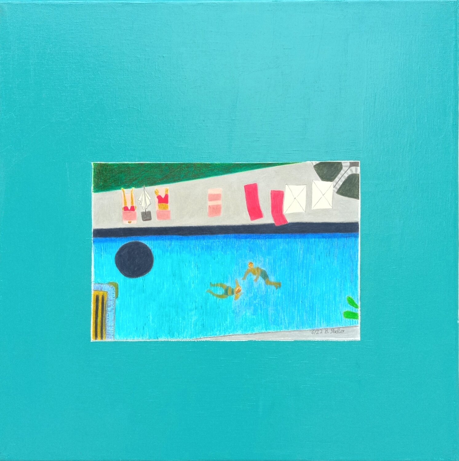 Im Pool Beate Stadler
