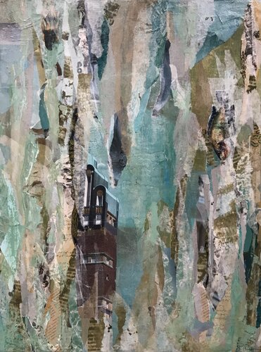 Hochzeitsturm-Darmstadt di Ina Basaran, Pittura in vendita su Singulart