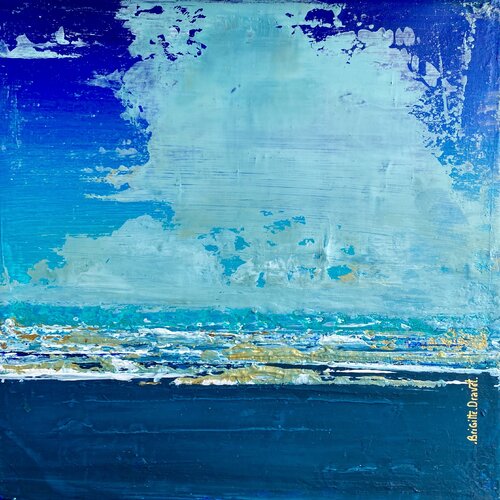 Flying in the sky by Brigitte Dravet, Painting for Sale on Singulart