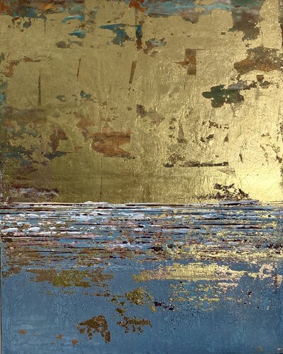 Golden sky von Brigitte Dravet, Malerei kaufen auf Singulart