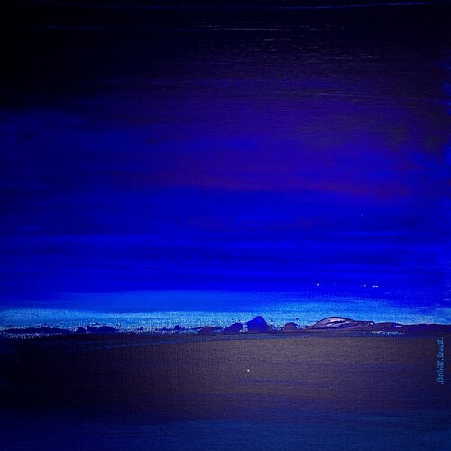 Blue hour von Brigitte Dravet, Malerei kaufen auf Singulart