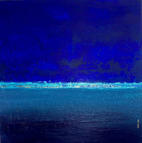 Beyond the blue von Brigitte Dravet, Malerei kaufen auf Singulart