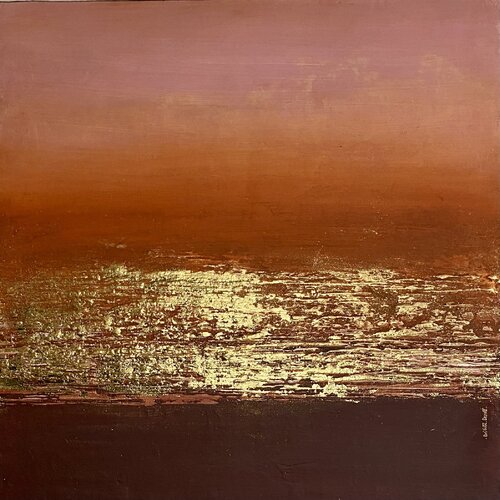 Summer sunset von Brigitte Dravet, Malerei kaufen auf Singulart