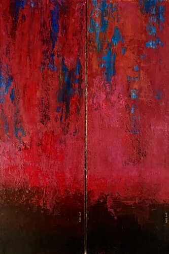 Lover of Life dyptique von Brigitte Dravet, Malerei kaufen auf Singulart