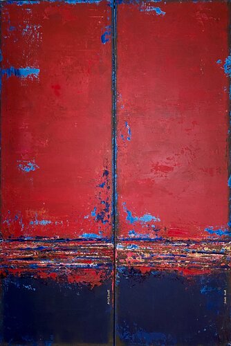 Red lovers von Brigitte Dravet, Malerei kaufen auf Singulart