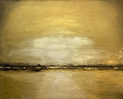 Golden paradise di Brigitte Dravet, Pittura in vendita su Singulart