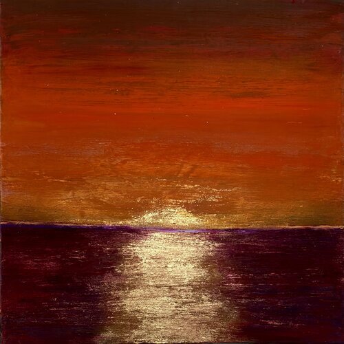 Coucher de soleil von Brigitte Dravet, Malerei kaufen auf Singulart