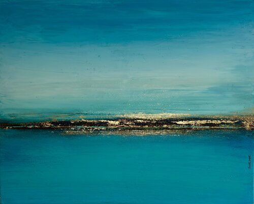 Bleu infini von Brigitte Dravet, Malerei kaufen auf Singulart